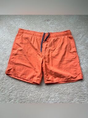 Free Country Men’s Orange Mesh Lined Swim  Trunks - Size L - VGUC